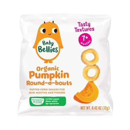 Little Bellies Organic Pumpkin Round-a-bouts Snack, 0.42 oz