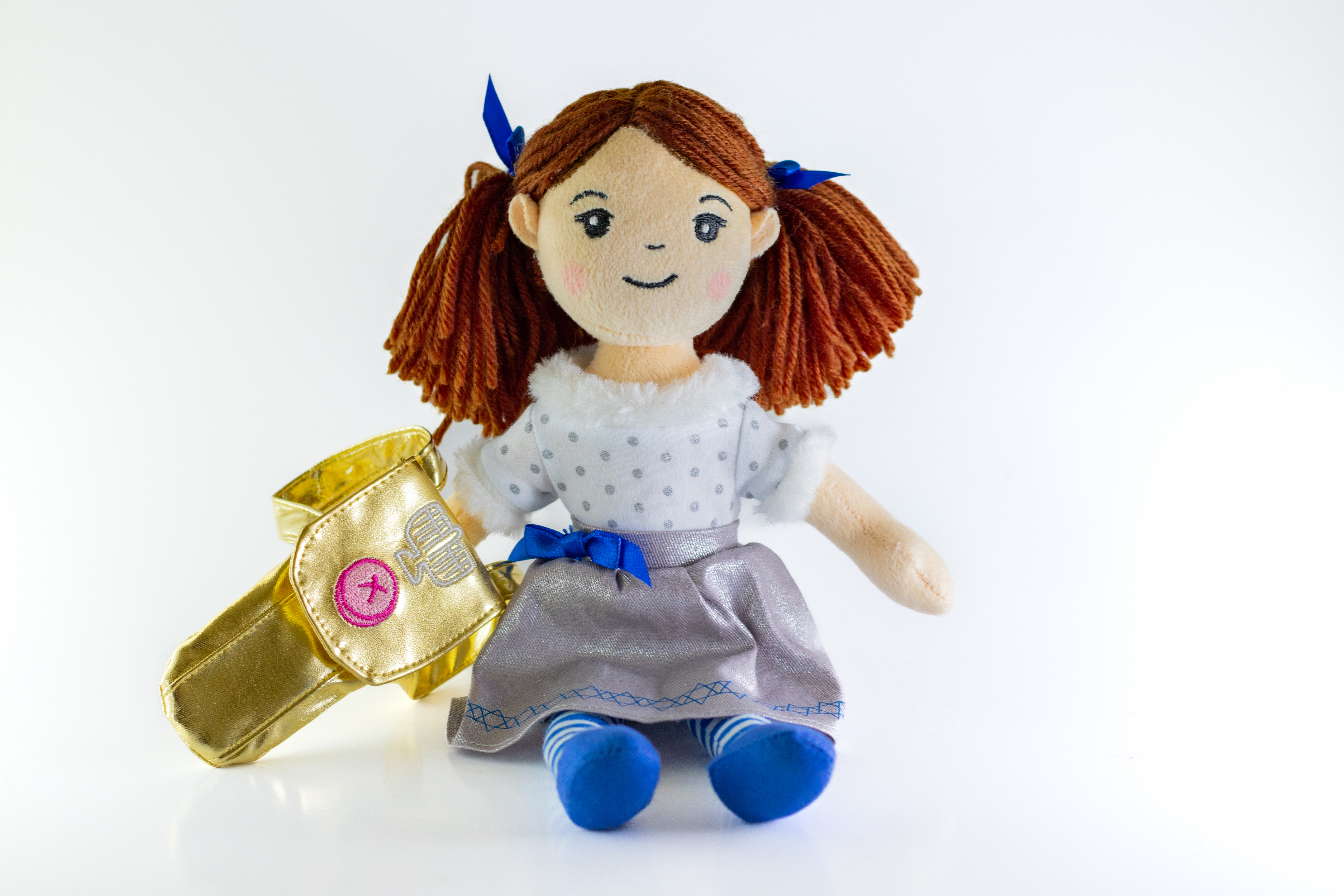 Plush Soft Girl Rag Doll Educational Stuffed Toy Companion for