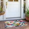 thumbnail image 6 of Addison Rugs Chantille Indoor/Outdoor Transitional Floral Ivory Washable Rectangle Rug, 1'8" x 2'6", 6 of 6