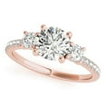 thumbnail image 3 of 2.80 Ct Stunning Round Diamond Bridal Rings Solid 18K Rose Gold, 3 of 6