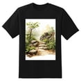 thumbnail image 2 of Plus Size Shirt for Women Black Tops for Women Short Sleeves Shirt for Women Nature Path2 T Shirt Crewneck Shirt for Women 5XL, 2 of 5
