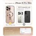 thumbnail image 2 of Funda para iPhone 16 Pro Max GVIEWIN 6,9" transparente color oro rosa, 2 of 9