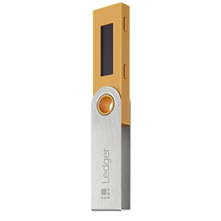 Ledger Nano S Crypto Hardware Wallet (Saffron Yellow) - Securely Buy, Manage...