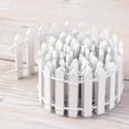 thumbnail image 1 of Amaiiu 5CM * 1M DIY Wood Fence Mini Small Wooden Barrier Craft Miniature Fairy Garden Micro Plant Pot Decoration, 1 of 5