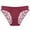 01 Wine, variant on YueHuiYing Women's Lace Lingerie Floral Lace Panties Mesh Low-Rise & High-Waist Panties
