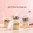 thumbnail image 4 of WWS-3-Pack Glass Overnight Oats Jars With Lids and Spoons Set (16 oz), Mason Jars for Chia Pudding, BPA-Free, Leak Proof Small Containers for Meal Prep, 4 of 4