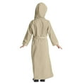thumbnail image 4 of Antinious Girls Frock Dress Toddler Elegant Princess Dress Solid Long Sleeve Hooded Long Dress Casual Dress,Toddler Girls Winter Outer Dress,Kids Party Dress,Khaki,110, 4 of 5