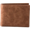 thumbnail image 1 of Sonducket Hombres Casual PU cuero billetera bolsillo moneda ID tarjeta dinero titular delgado monedero Carteras marrón Sonducket BB6660-02B, 1 of 6