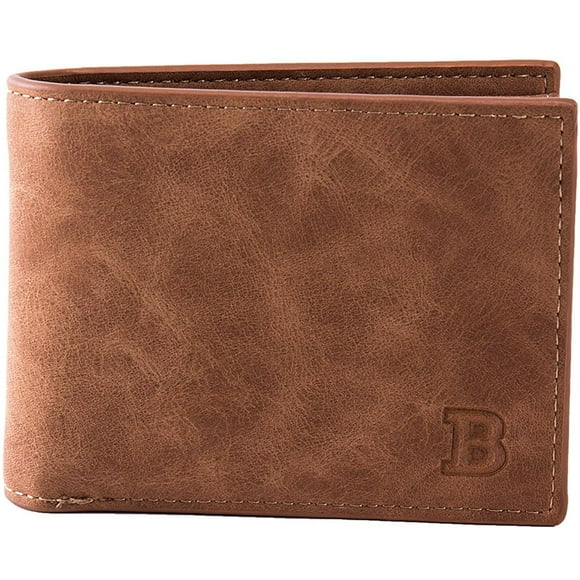 Sonducket Hombres Casual PU cuero billetera bolsillo moneda ID tarjeta dinero titular delgado monedero Carteras marrón Sonducket BB6660-02B