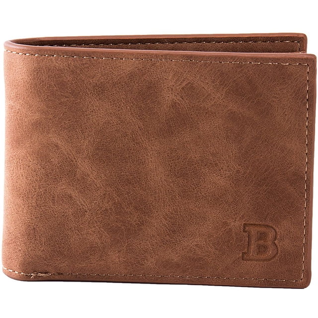 Sonducket Hombres Casual PU cuero billetera bolsillo moneda ID tarjeta dinero titular delgado monedero Carteras marrón Sonducket BB6660-02B