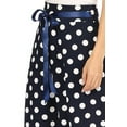 thumbnail image 5 of Women's Vintage Casual A-Line Printed High Waist Bow Tie Belted Knee-Length Midi Skirt, 5 of 6