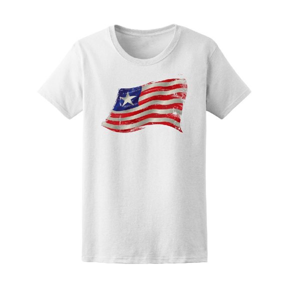 Liberian Grunge Flag Tee Men's -Image by Shutterstock
