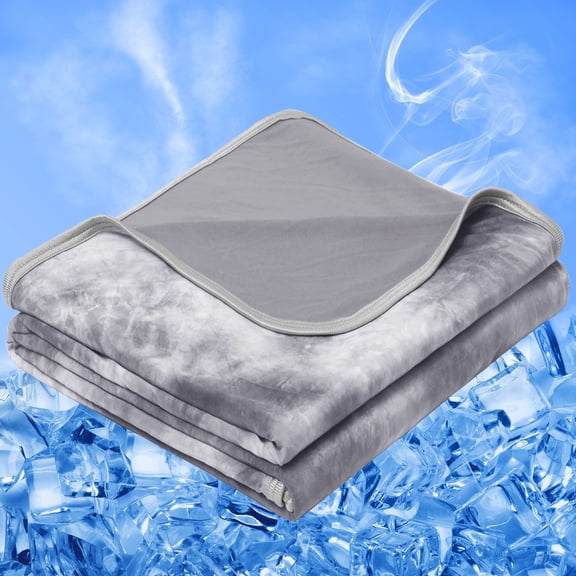 Teler Cooling Blanket Queen Size, Summer Blankets for Hot Sleepers Night Sweats(90.2"*90.2")