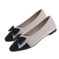 thumbnail image 5 of Gealkoca Women Fashion Bowknot Flats Comfortable Pointed Toe Dress Shoes Ballet Flats Shoes for Women Casual Dressy Shoes for Work Office Walking, 5 of 5
