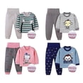 thumbnail image 2 of 100 Altura 90 -100cmmaroon claroTrajes de ropa interior térmica para niños, linda ropa de dibujos animados invierno cálido esquí esquí Gafas de esquí, 2 of 5