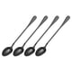 thumbnail image 1 of Juego de 4 Largo Mango Cucharas, 7.5 Pulgadas Inoxidable Acero Helado Cuchara Cóctel Revolver Cucharas Café Cucharas para Mezclar, Bebidas, Café (Oscuro Gris), 1 of 7