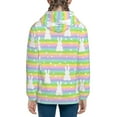 thumbnail image 6 of Pofeuu Rainbow Rabbit Print Teenage Zipper Hoodie Sweatshirts Hooded Casual Jackets With Pocket For Boys Girls-Small, 6 of 6
