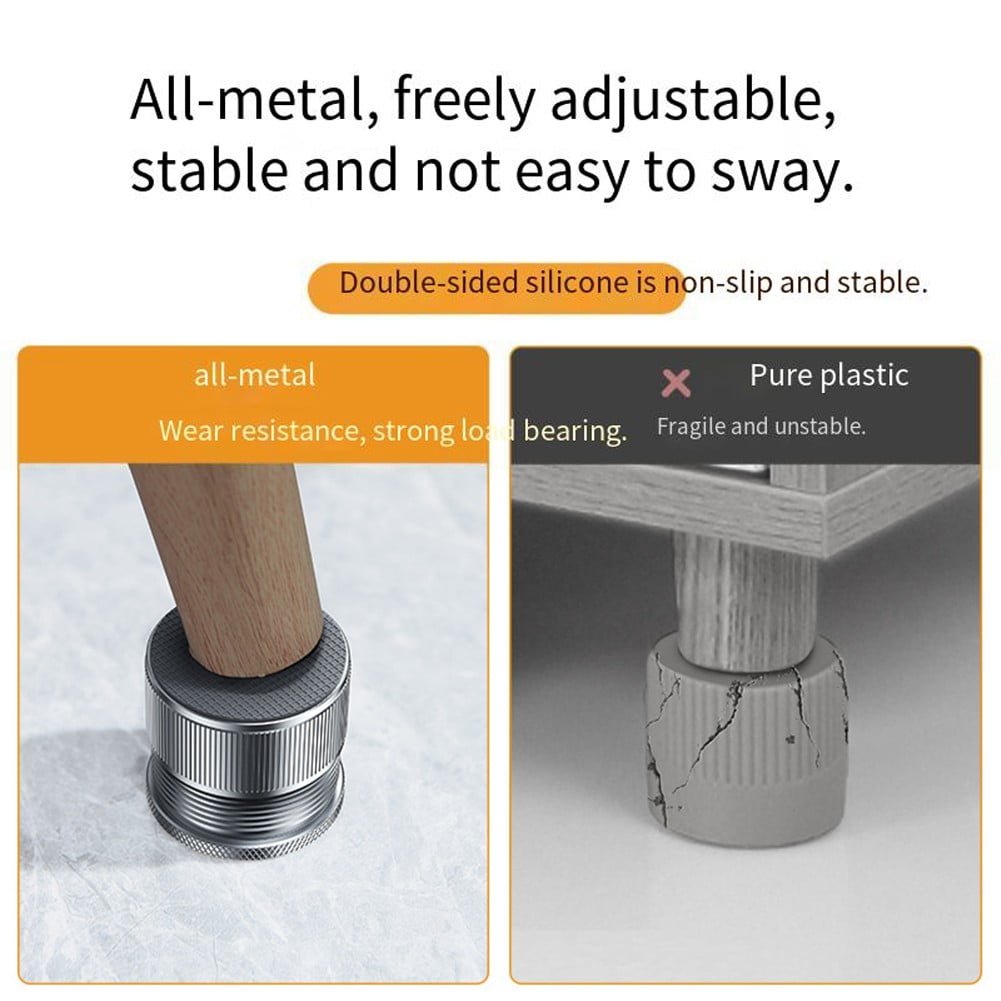 Adjustable Metal Furniture Risers: Elevate, Stabilize & Your Space!