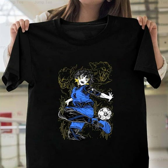 Meguru Bachira From The Blue Lock Anime Soccer Manga Isagi Fan Unisex T-Shirt, up to size 5XL