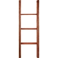 thumbnail image 3 of Ekena Millwork 15"W x 48"H x 3 1/2"D Vintage Farmhouse 3 Rung Ladder, Barnwood Decor Collection, Salvaged Red, 3 of 13
