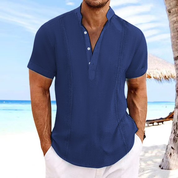 Tropical Shirts Holiday Hawaiian Short Sleeve Men Lapel Button Down Print Tropical Beach Shirt Casual Hawaiianss Short Sleeve Summer Casual Tee Top