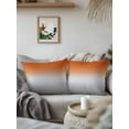 thumbnail image 3 of 1 Pack Outdoor Throw Pillow, Burnt Orange Gray Ombre Waterproof Pillow with Insert Included, Modern Gradient Abstract Art Decorative Accent Cushion Sofa Pillows for Patio Porch, 18 x 18 In, 3 of 8