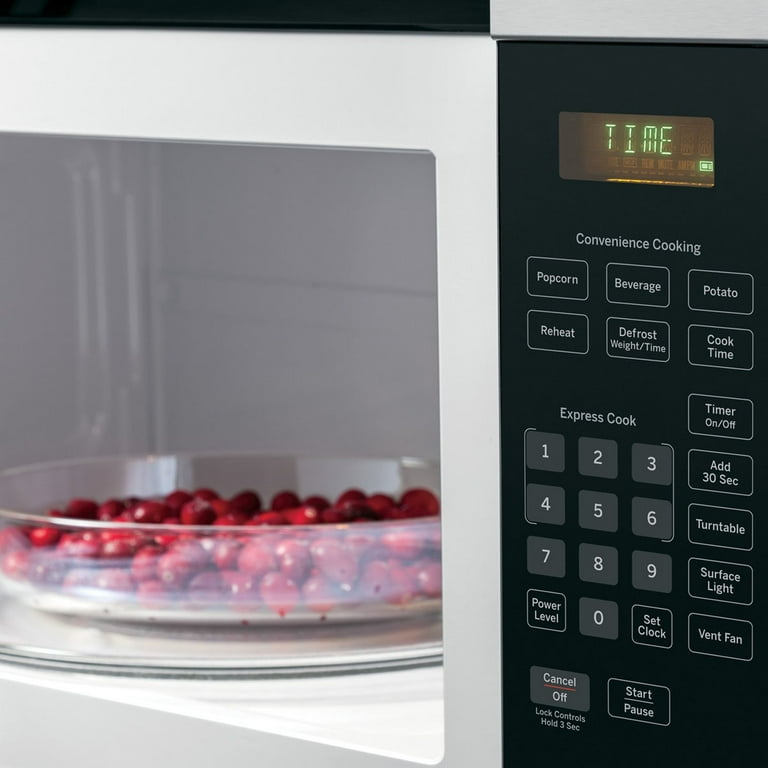 GE JVM3160RFSS 30 Over the Range Microwave Oven with 1.6 cu. ft. Capacity 2 Speed 300 CFM Venting in Stainless Steel