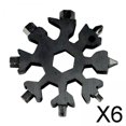 thumbnail image 1 of 6x Llavero Destornillador Hexagonal Multiherramienta Abridor De Botellas Negro 6 piezas Soledad, 1 of 9