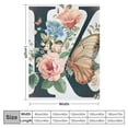 thumbnail image 4 of BCIIG Flowers Butterfly Vintage Warm Lightweight Blanket Soft Fleece Throw Blanket All Seasons Excellent Hand Feel Flannel Material Blanket 50x60in, 4 of 6