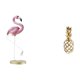 thumbnail image 1 of Estatua de flamenco de resina, escultura, figura de pájaro, adorno decorativo, pintada a mano, patrón de plumas vívido, material de resina, adecuada p, 1 of 8