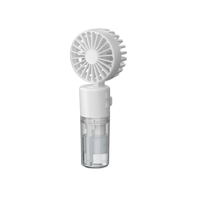 TopLLC Portable Handheld Misting Fan, Foldable Personal Spray Water Mist Fan with Water Tank, USB Rechargeable Neck Hanging Fan with Lanyard 4 Gear Strong Airflow Cooling Fan for Outdoor Travel