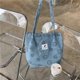 thumbnail image 3 of Bolso Mano Retro Estético Con Cara para Colegiala (azul Claro), 3 of 9