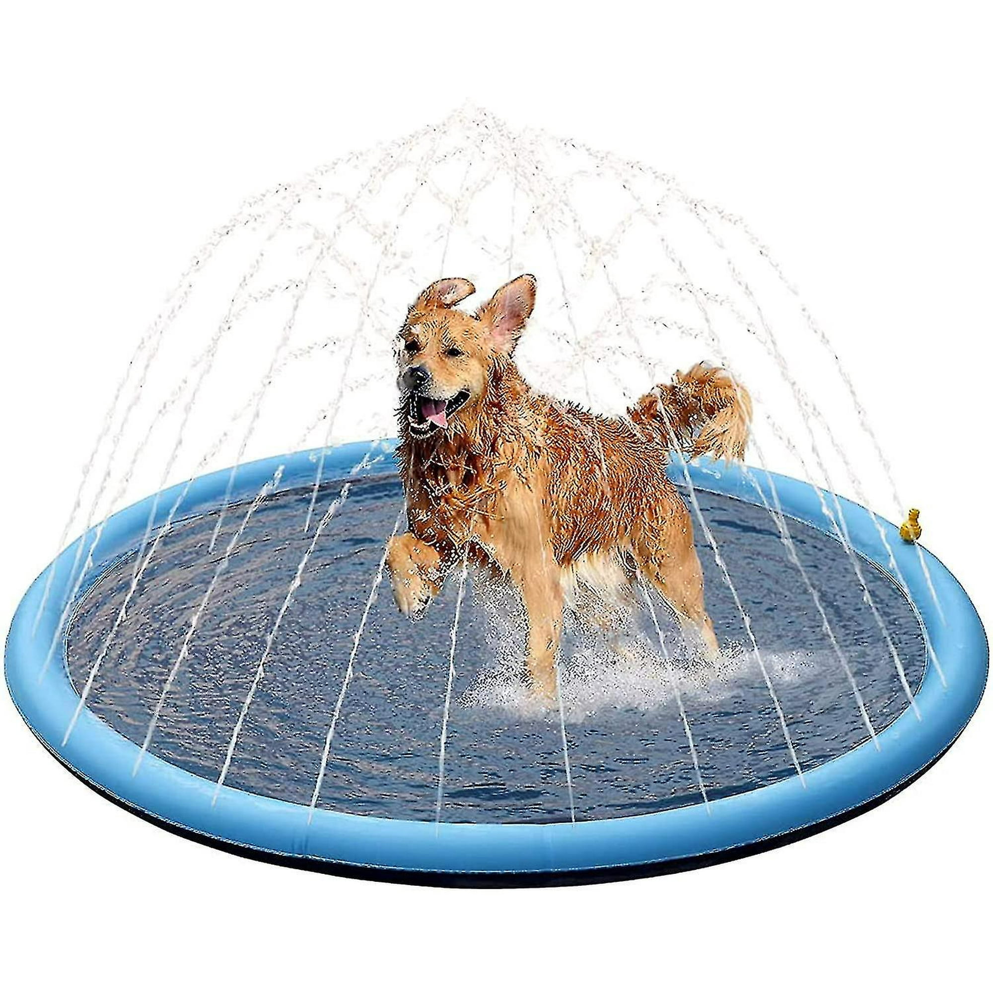 Splash Sprinkler Pad For Dogs Kids 59 Thickened Durable Water Play Mat Wading Walmart
