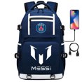 thumbnail image 3 of Mochila escolar con USB para adolescentes y estudiantes, con diseño de estrella de fútbol deportivo, para hombres y mujeres, para viajes de ocio, 3 of 6