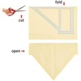 thumbnail image 4 of 3Pcs Dog Bandana Sewing Template Set 3 Size Triangle Template Sewing Quilting Stencil Aluminium Cutting Ruler Set for DIY Craft Dog Bib, 4 of 5