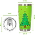 thumbnail image 3 of 20oz Christmas Tumbler with Lid, Stainless Steel Vacuum Double Wall Insulated Travel Tumblers Coffee Mug, 3 of 6