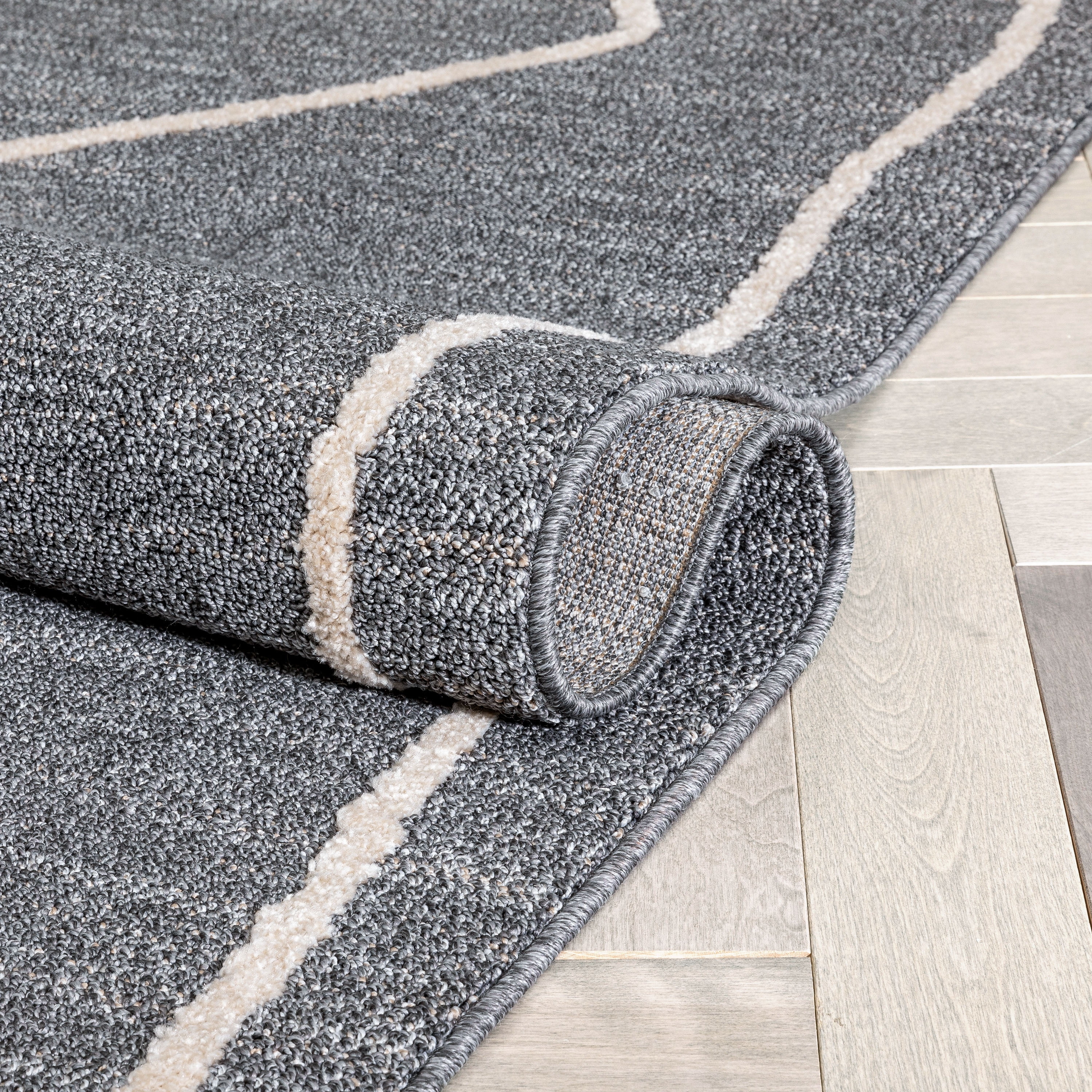 Well Woven Harlow Cora Moroccan Lattice Trellis Grey 5'3" x 7'3" Area Rug