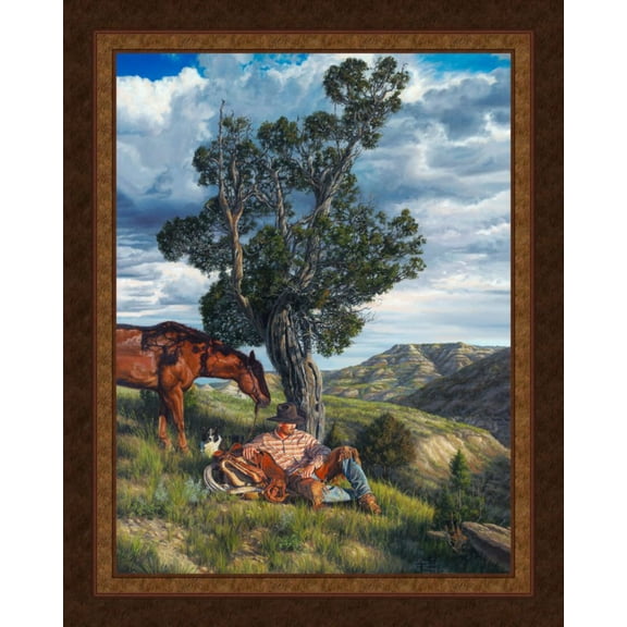 Down Time Western Panel Cotton Fabric