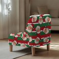 thumbnail image 5 of HELLHERO Santa Claus Smooth Armless Accent Chair Protector with Stretch Elastic Bottom, Dustproof Armless Accent Chair Cover, 5 of 8