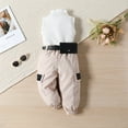 thumbnail image 6 of WOLLED 12M-5Y Baby Girls Summer Outfits 3PCS Toddler Sleeveless Ribbed Tops Vest and Pockets Cargo Pants Belt Bag Set, 6 of 11