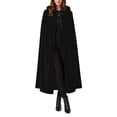 thumbnail image 2 of LEKWK Hooded Cloak Women Velvet Classic Princess Cloak Renaissance Hooded Cape Witch Wizard Robe Medieval Halloween Christmas Costume, 2 of 7