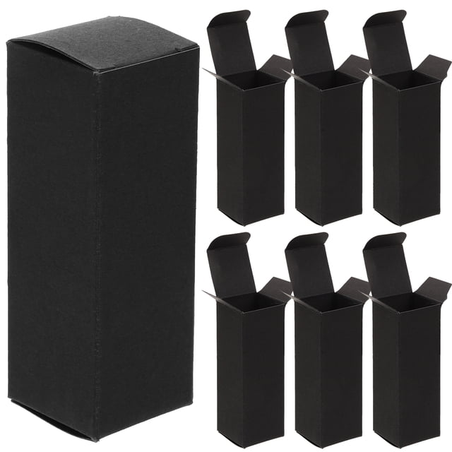 Miangastore Essential Oil Case Rectangular Black Portable 50Pack 3.5x1.2x1.2in