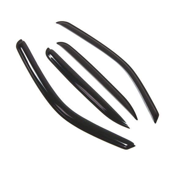 TuningPros Outside Mount Window Visor Deflector Smoke Tinted 4 Pcs Set For 2000-2006 Chevrolet Tahoe