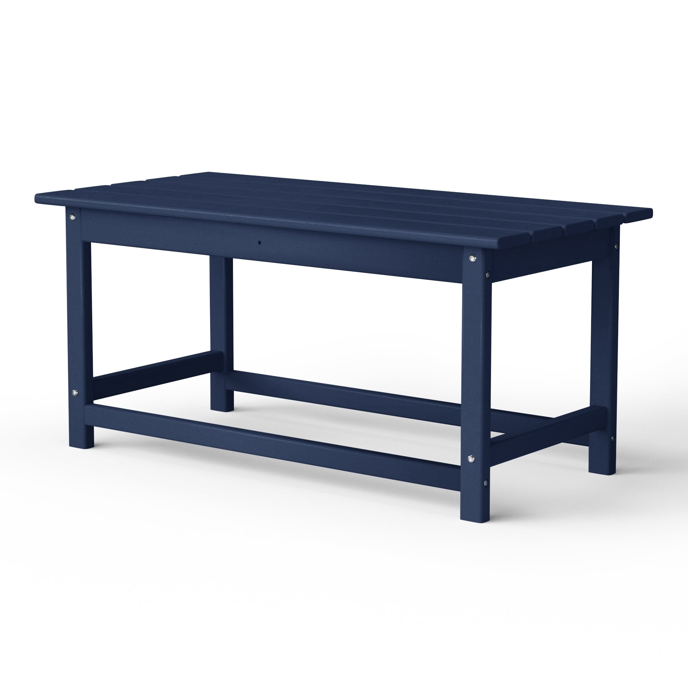 Westin Outdoor 35" Inch Adirondack Coffee Table for Patio Backyard UV Weather Resistant HDPE Plastic, Navy Blue