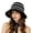 Black, variant on LXJHUAN Sun Hat for Women Striped Floppy Straw Wide Brim Summer Hats Breathable Foldable Packable Visor Beach Hat UV Protection Gardening Bucket Hat UPF 50 Brown