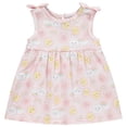 thumbnail image 2 of Cudlie Baby Girls’ 2-Pack Cotton Dresses – Charming and Adorable Prints, Sizes 0-3M to 24M, 2 of 7