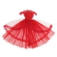 thumbnail image 1 of Vestidos de muñeca articulados a escala 1/6, ropa para muñeca de niña, vestido de baile sin tirantes para AOD para AS rojo, 1 of 9