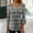 Black, variant on Spring/Fall Women's Trendy Loose-Fit 3/4-Sleeves V-Neck Printed Blouse Casual Fashion Shirt Tops