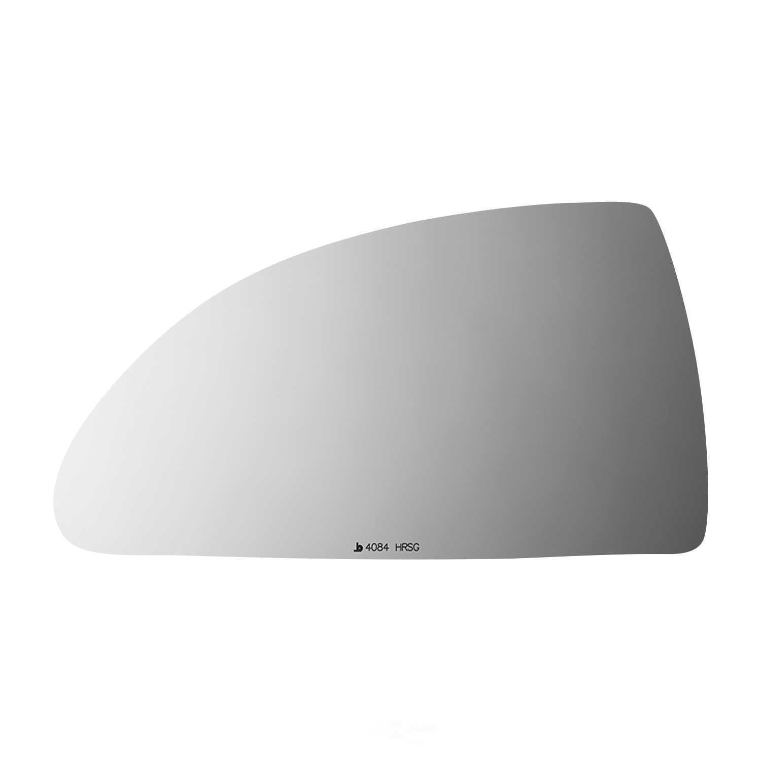 Burco Side View Mirror Replacement Glass with Motor Mount Plate - Clear Glass - 4084HRSG