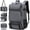 624# Gray, variant on Carry on Travel Backpack for Men Airline Approved Convertible Nylon Duffle Backpack Luggage Bag